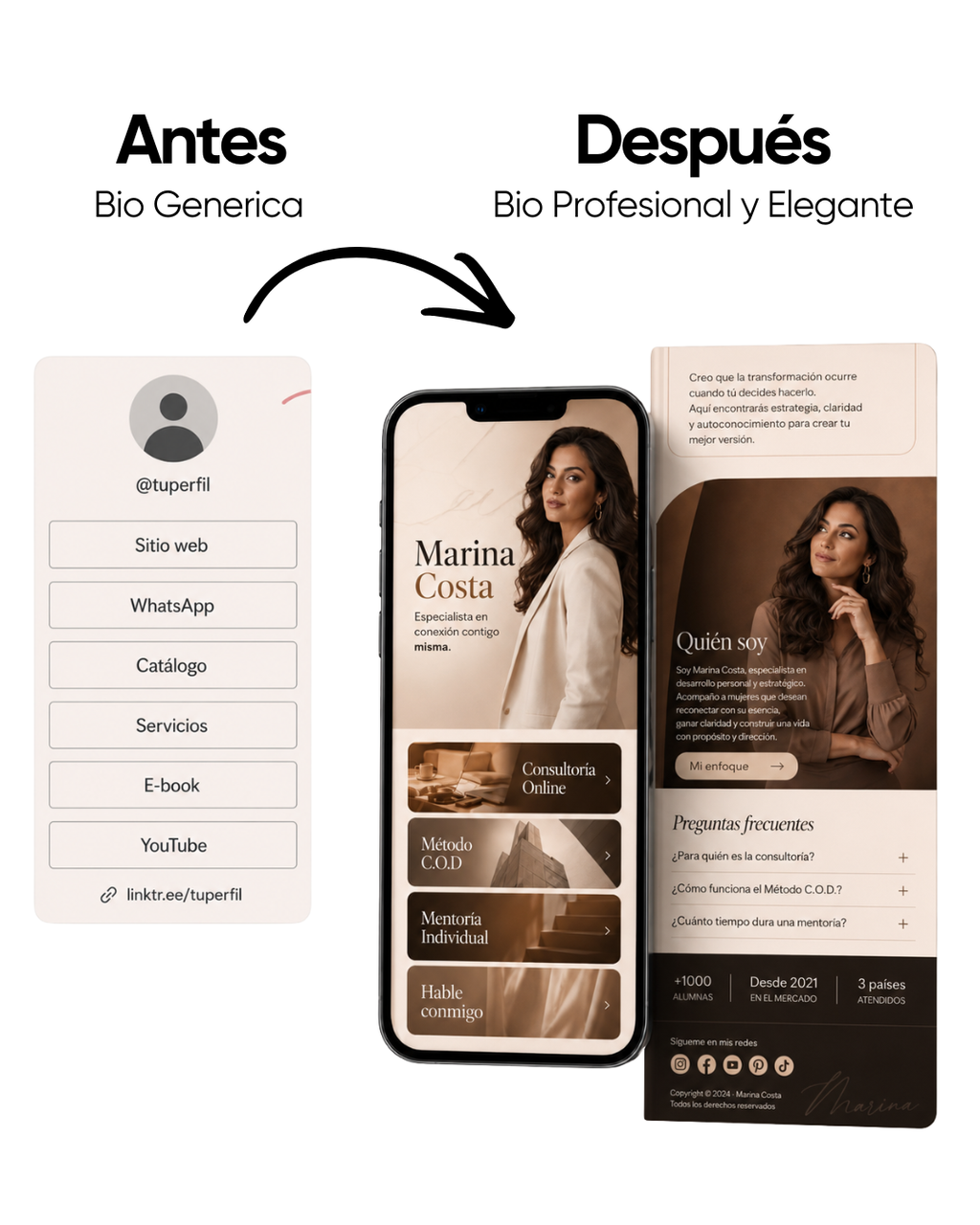 Bio Link Personalizado ⭐ Tu Mini-Sitio Web y Vitrina 24/7